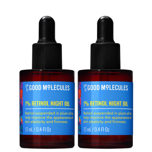 1% Retinol Night Oil - 12ml (2-Pack)