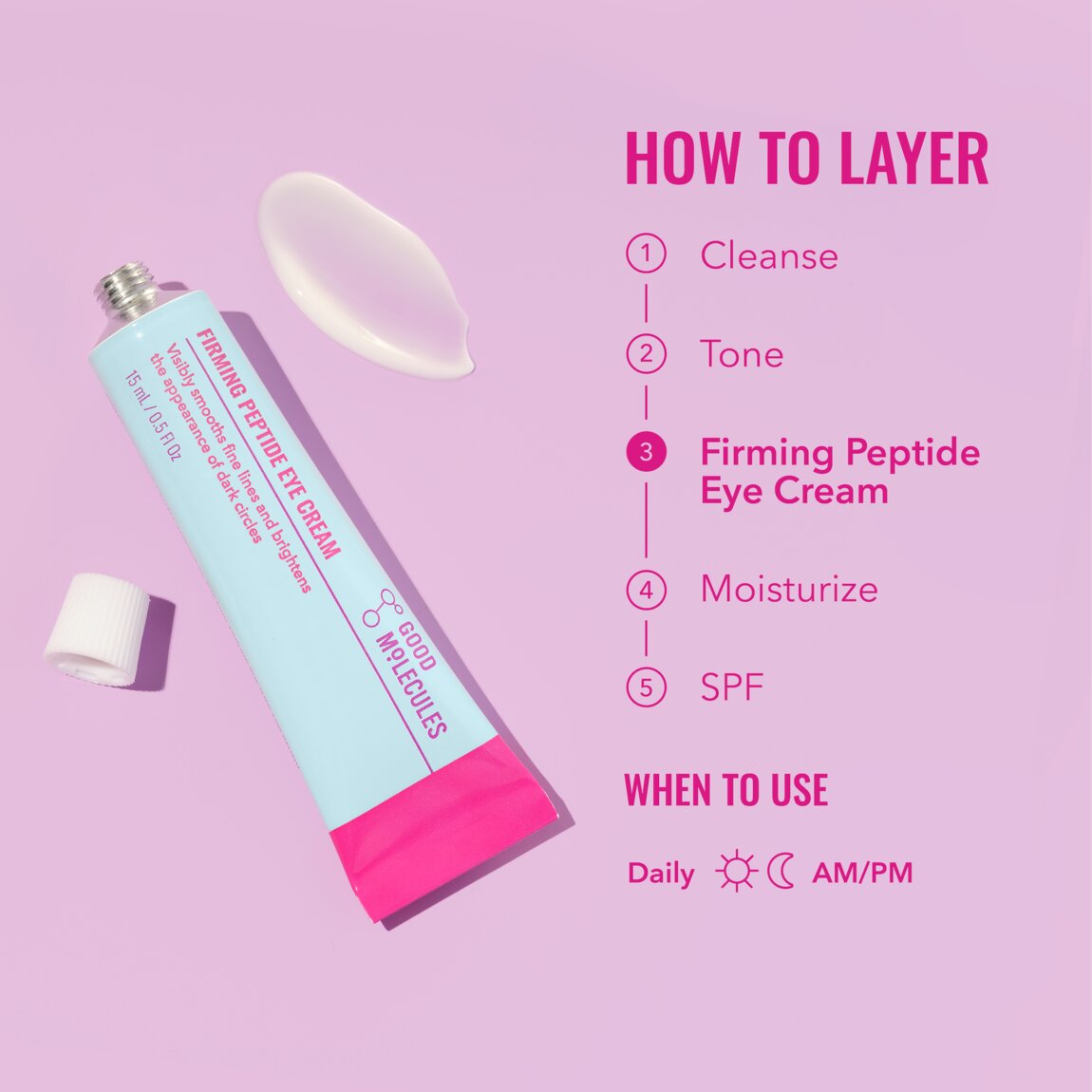 Good Molecules Firming Peptide Eye Cream 15ml alternative view 5.